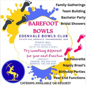 Edenvale Bowls Barefoot Bowls